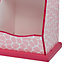 Fantasy Fields - Fashion Giraffe Prints Miranda Toy Cubby Storage - Pink / White