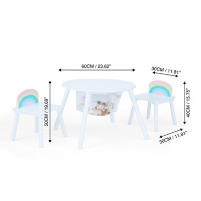 Kids white play table online