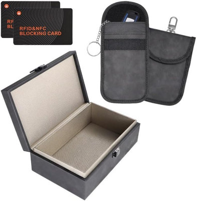 Faraday Box Steering Wheel Lock Signal Blocking Bundle with 2 Faraday ...