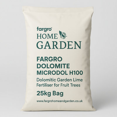 Fargro Garden Lime Fertiliser for Fruit Trees and Soil Improver, Dolomite H100, 25Kg