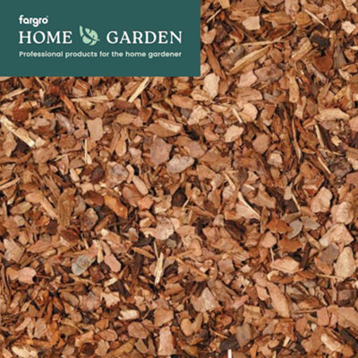 Fargro Melcourt Pine Mini Chips™ Decorative Bark for Pots and Planters Moisture Saver 3-18mm, 60L Bag