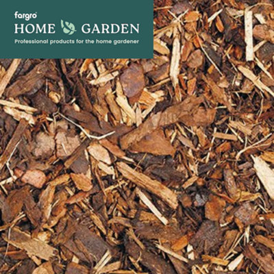 Fargro Melcourt Spruce Ornamental Bark™ FSC Sustainable Outdoor Mulch Coniferous Bark Chips 5-35mm, 60L Bag