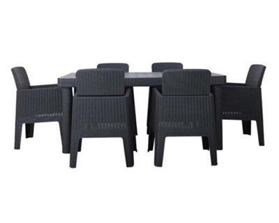 Keter columbia plastic 8 seater dining set sale