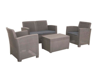 FARO Grey 4 Seater Conversation Set