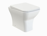 Faron Rimless Back to Wall Toilet Pan & Soft Close Seat (Cistern Not Included) - 410mm x 365mm x 500mm - Balterley