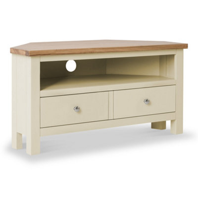 FARRO CREAM 90CM CORNER TV UNIT FULLY ASSEMBLED PAINTED WITH OAK — free download