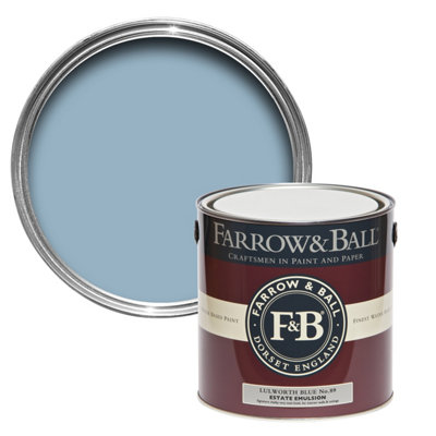 Farrow & Ball Estate Eggshell Mixed Colour 89 Lulworth Blue 5 Litre