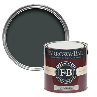Farrow & Ball Estate Emulsion Mixed Colour 93 Studio Green 5 Litre 
