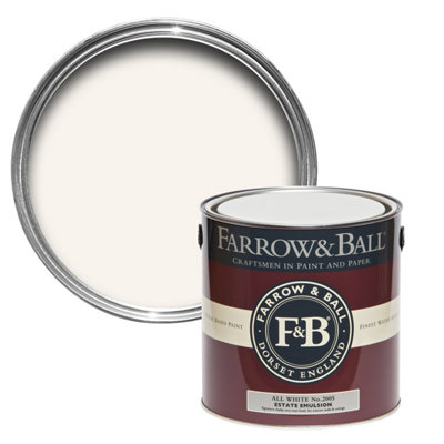 Farrow & Ball Exterior Eggshell Mixed Colour 2005 All White 750ml