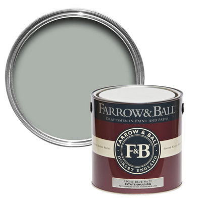 Farrow & Ball Exterior Masonry Mixed Colour Paint 22 Light Blue 5L