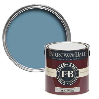 Farrow & Ball Exterior Masonry Mixed Colour Paint 90 Chinese Blue 5L