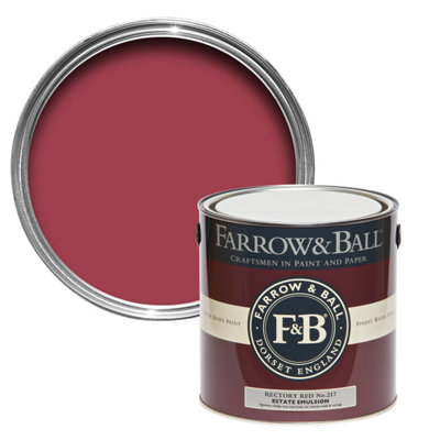 Farrow & Ball Modern Eggshell Mixed Colour 217 Rectory Red 2.5 Litre