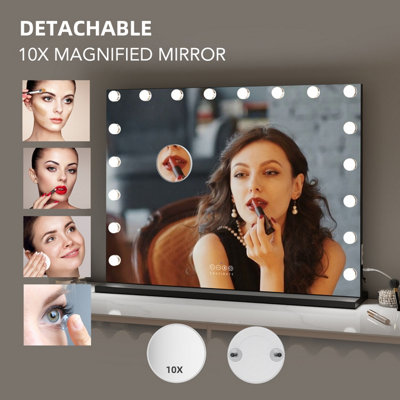 FASCINATE Hollywood Vanity Mirror Xtra Large 18 Dimmable LED