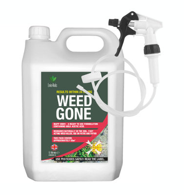 Fast Acting Weedkiller Weed Gone 5L With Long Hose Trigger