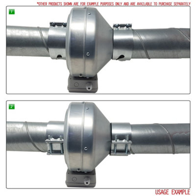 Fast Clamp Ducting Connector - 150mm - 4