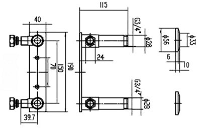 Fast Fit Bracket for Bar Valve - Chrome