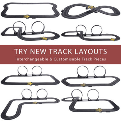 Fast & Furious Stunt Raceway Electric Racetrack Slot Car Set, Track 7 ...