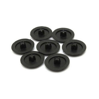Fast-Pak VP0829 POZI High Quantity Push On Screw Cover Cap Black 50 Items/Pack