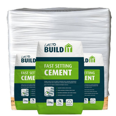 Fast Set Cement 25kg Pallet x56 Bags Ready Mixed by Laeto Build It