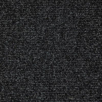 Fast Track Cord Commercial Carpet by Remland (Ebony, 1m x 2m)