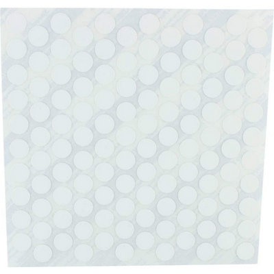 FastCap Peel & Stick White Screw Cover Caps PVC 9mm (3/8