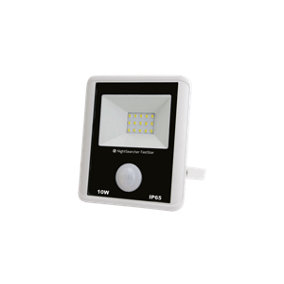 FastStar 10W Slimline AC Mains LED Security Floodlight with PIR Motion Sensor
