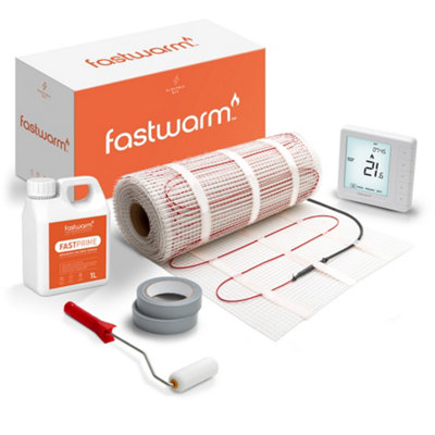 Fastwarm 200W Electric Underfloor Heating Mat Kit - 1m - Digital Thermostat