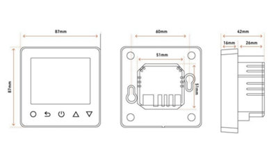 Fastwarm Smart WiFi Thermostat - WHITE (3amp)