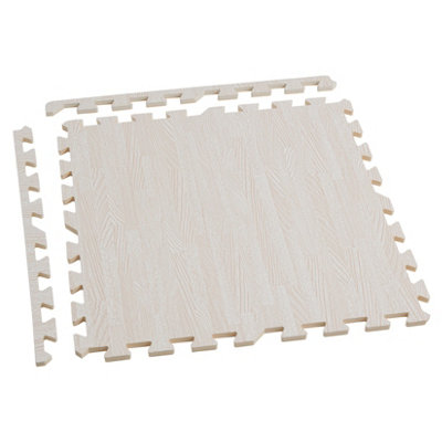FATIVO 12PCS 60cm EVA Foam Floor Effect Mats Interlocking Soft Tiles ...