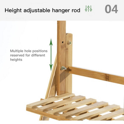 FATIVO 3 Tier Flower Plant Pot Stand Folding Display Hanging Shelf ...