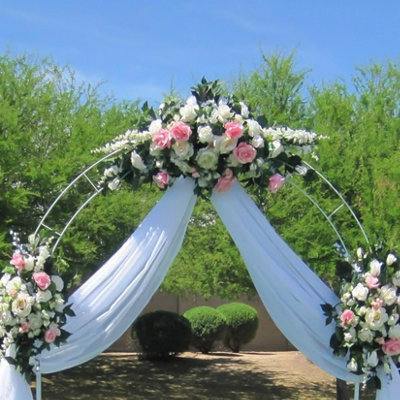 Heavy Duty Metal Garden Arch Rose Climbing Plants Arbour Pergola