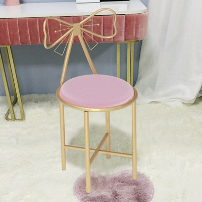 slim fit dress slacks Pink Velvet Vanity Stool With Back Round Tufted Accent Chair Rose Gold –  Morgan Rey main image 0