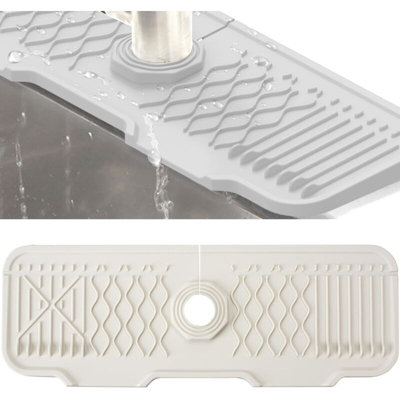 Faucet mat, sink faucet splash guard, faucet handle drip tray, sink mat ...