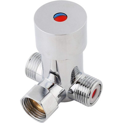 Faucet Mixer, Hot/Cold Water Mixer G1/2 Thermostatic Mixer Temperature ...