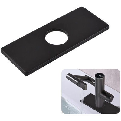 Faucet Plate, Stainless Steel Kitchen Faucet Cover, Single Hole Kitchen ...