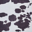 Faux Cow Print Black White Abstract Modern Cowhide Animal Rug for Living Rug for Living Room and Bedroom-155cm X 195cm