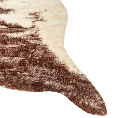 Faux Fur Area Rug 130 x 170 cm Brown ZEIL