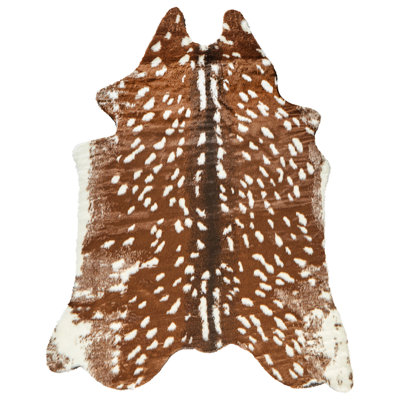 Faux Fur Area Rug 150 x 200 cm Brown KNOLL