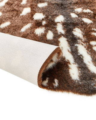 Faux Fur Area Rug 150 x 200 cm Brown KNOLL