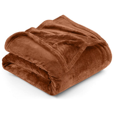 Faux Fur Fleece Blankets Throw Soft Warm Mink Large Sofa Bed Blanket Single Anti Allergy Easy Care Washable