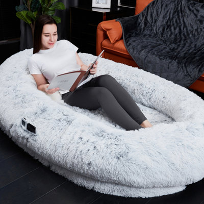 Faux Fur Human Pet Bed Junior Size