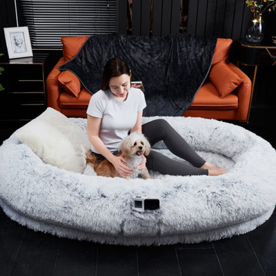 Faux Fur Human Pet Bed - Junior Size