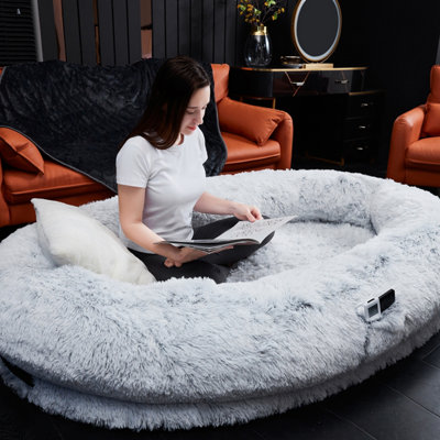 Faux Fur Human Pet Bed - Junior Size