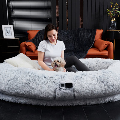 Faux Fur Human Pet Bed - Junior Size