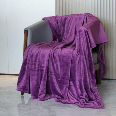 Aubergine discount throw blanket