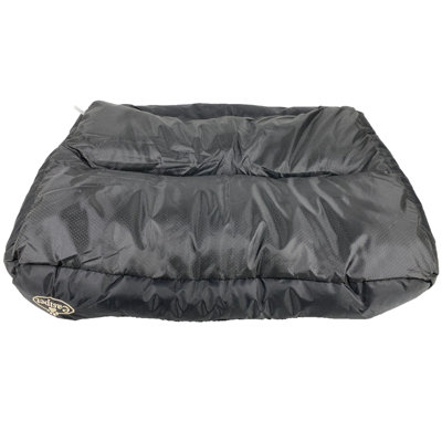 Faux Fur Pet Bed Black/Grey XXL - 6