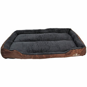 Faux Fur Pet Bed Brown/Grey XXX-Large