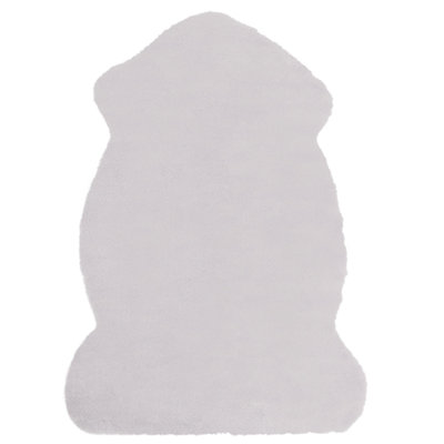 Faux Fur Rabbit Rug Grey UNDARA