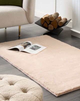 Faux Fur Rug MIRPUR Beige 80 x 150 cm
