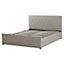 Faux Leather EU King Size Ottoman Bed Taupe ROCHEFORT